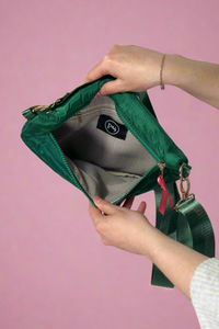 Jolie Puffer Belt Bag - Emerald