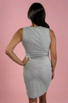 Twisted Scrunch Dress - Grey