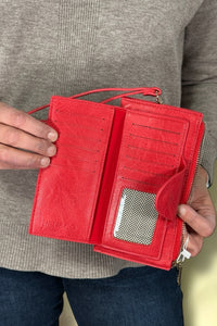 Kyla Wallet With Snap Closure - Red