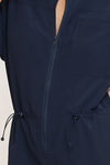 Zip Down Utility Jumpsuit - Midnight