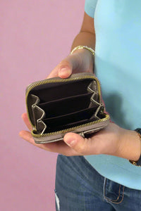 Macy Accordion Pebble Wallet - Bronze