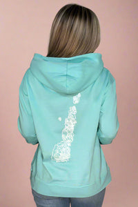 Door County Peninsula Doodle Hoodie Blue