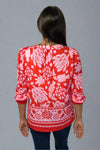 Floral Print Pink & Red Top