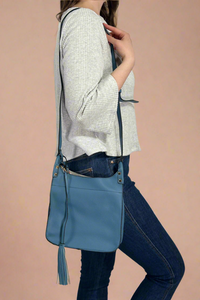 Lucinda Square Crossbody - Navy