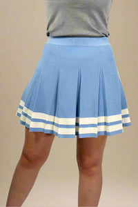 Mini Skater Sweater Skirt - Blue