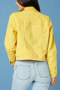 Bird Yellow Jean Jacket Judy Blue