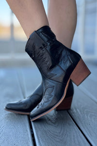 Collen Western Bootie - Black