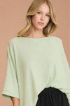 Soft Touch Oversized Top - Light Sage