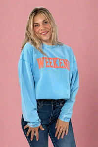 Weekend Ribbed Sweatshirt