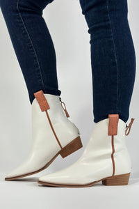 Free Reign Zip Bootie - White
