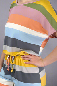 Soft Striped Romper - Multi