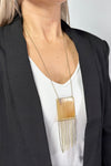 Horn Fringe Necklace