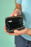 Macy Accordion Pebble Wallet - Navy