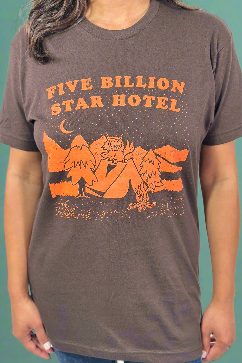 Billion Star Hotel Tee - Brown
