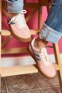 Nova Retro Inspired Low Sneaker - Pink