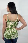 Olive Floral Strap Cami