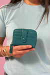 Macy Accordion Pebble Wallet - Teal