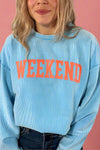 Weekend Ribbed Sweatshirt