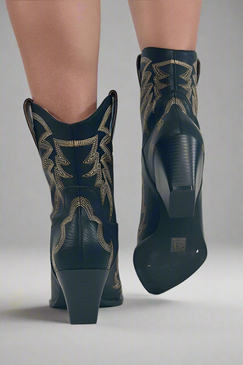 Nantes Western Boot - Black