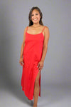 Lisa Dress - Hot Coral