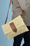 Straw Clutch Crossbody Bag