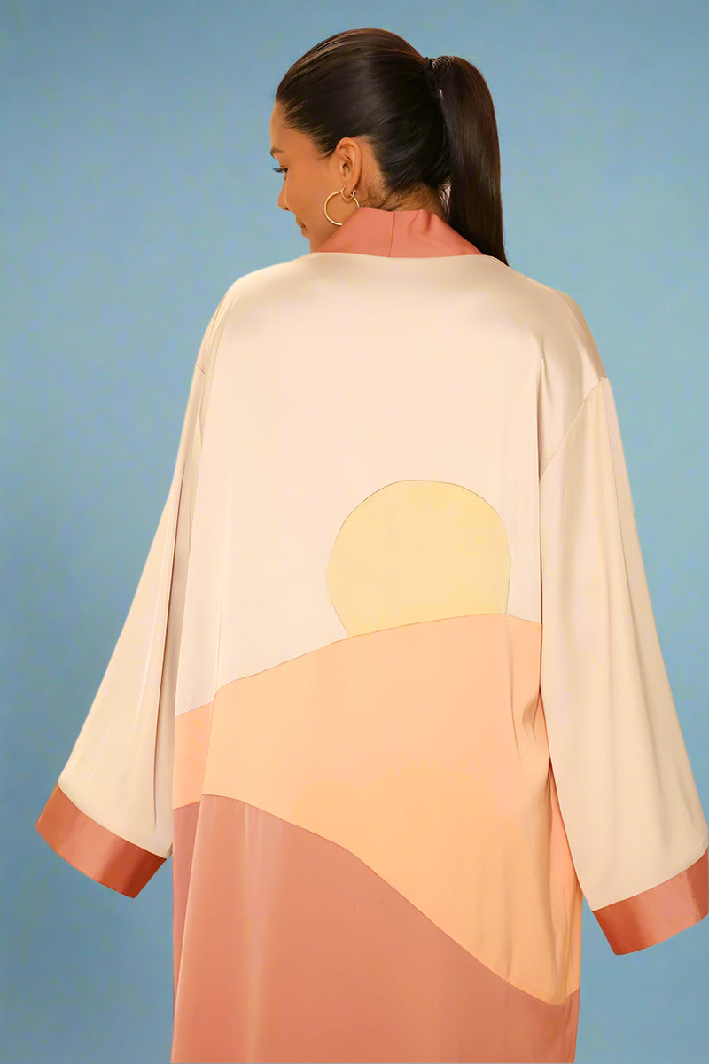 Sunset Kimono - Dusty Coral