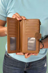 Crissy Woven Wallet - Coffee