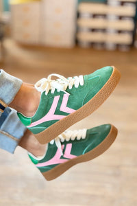 Nova Retro Inspired Low Sneaker - Green
