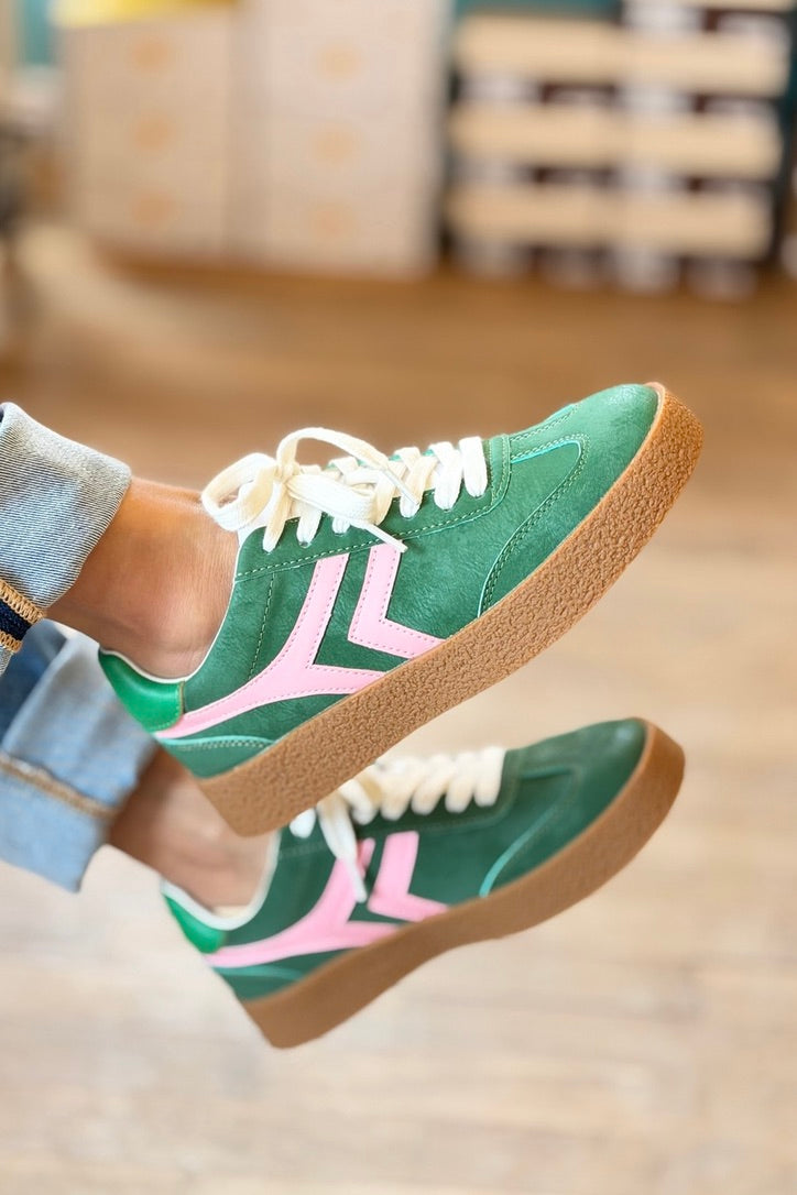 Nova Retro Inspired Low Sneaker - Green