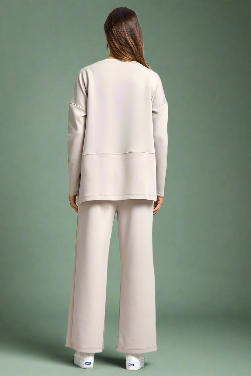 Greece Wide Leg Pant - Grey