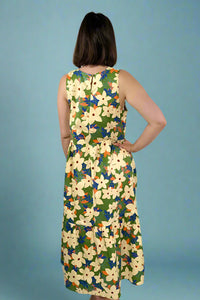Floral Tank Midi Dress - Leaf