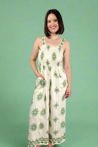 Printed Jumpsuit - Cream