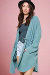 Button Down Gauze Shirt - Blue Jade