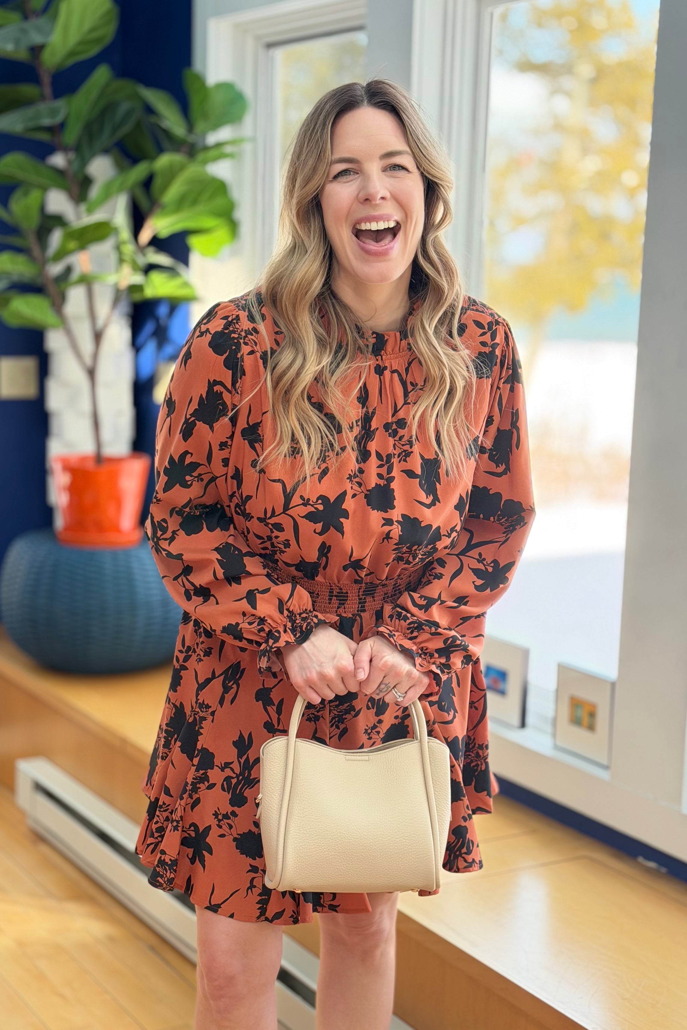 Clara Satchel/Crossbody Bag - Light Beige