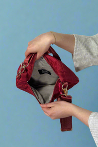 Jolie Puffer Belt Bag - Crimson Red