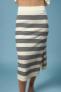Midi Sweater Skirt - Cream