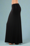 Solid Maxi Skirt - Black