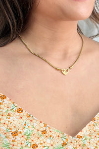 Stainless Steel Heart Necklace - Mom