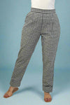 Gingham Trouser White & Black