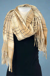 Cozy Plaid Tassel Scarf