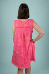 Floral French Terry Mini Dress - Pink