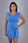 Motion Scoop Back Athleisure Dress - Blue