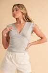 Denni Top - Light Wash Blue