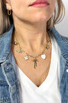 Bow Charm Necklace - Gold