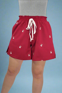 Sweet Cherries Shorts - Red