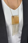 Horn Fringe Necklace