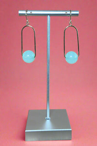Mint Marble Earrings