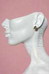 Disc Clip Earrings Gold
