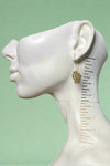 Wisconsin State Geometric Earrings - Gold