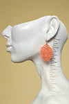 Coral Statement Earrings